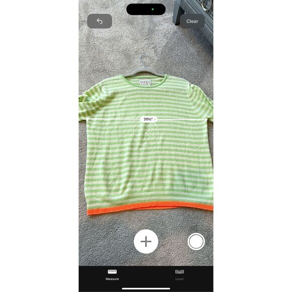 Jumper 1234 Cashmere Crew Neck Apple stripe, $235 Sz 8 C234 - Picture 7 of 8